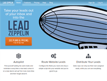 Tablet Screenshot of leadzep.com